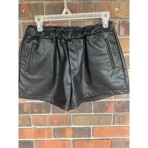 Women's Faux Leather Shorts Size Medium Punk Goth Rue 21